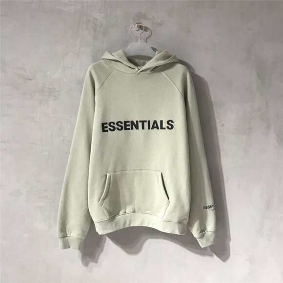 Fear of God Light Grey-Green Hooded Sweatshirt - Picture 1 of 8